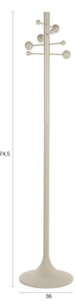 Béžový stojací věšák ZUIVER JASON 174,5 cm