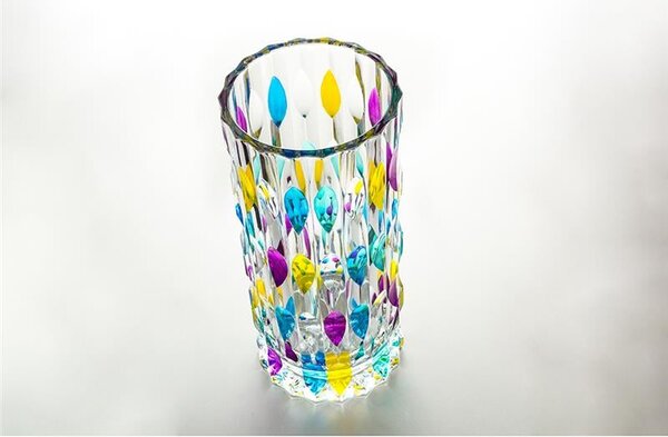 KŘISTÁLOVÁ VÁZA BOHEMIA PRESTIGE JOKER COLOUR 280MM