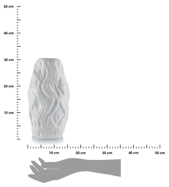 Keramická váza Louis White 16x29 cm