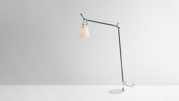 Artemide Designová stojací lampa Tolomeo Basculante Reading Floor, 1xE27 Materiál stínidla: Pergamenový papír