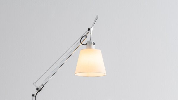 Artemide Designová stojací lampa Tolomeo Basculante Reading Floor, 1xE27 Materiál stínidla: Pergamenový papír