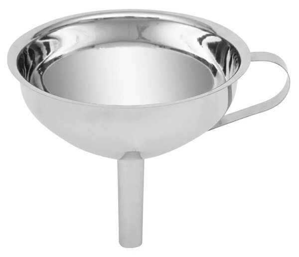 Kovová nálevka se sítkem Chrome, (fi) 13 cm