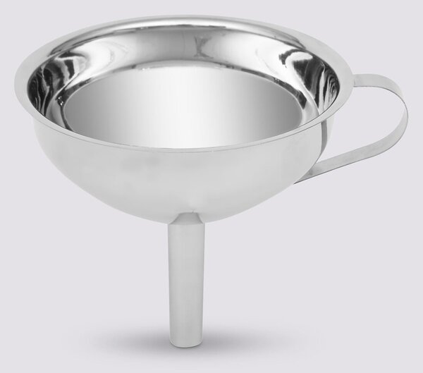 Kovová nálevka se sítkem Chrome, (fi) 13 cm