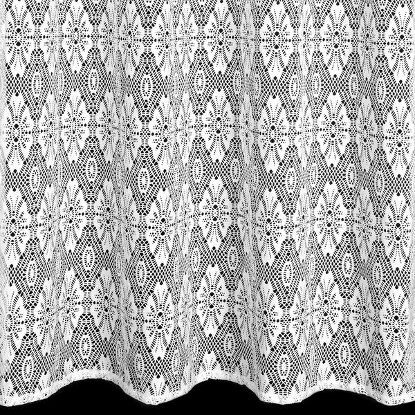 ZÁCLONA NA KROUŽCÍCH IGA 140X250 CM BÍLÁ