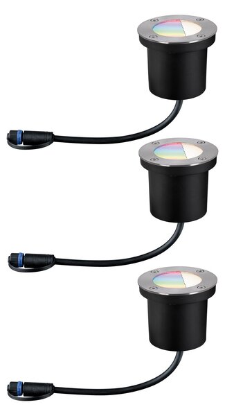 Paulmann 94275 Plug&Shine základní set zápustných venkovních svítidel RGBW 3x3,6W LED, IP65 ZigBee