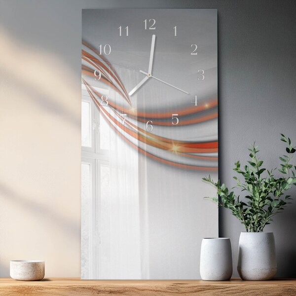 Skleněné hodiny vertikální Vzor zsppb-30x60-00093175