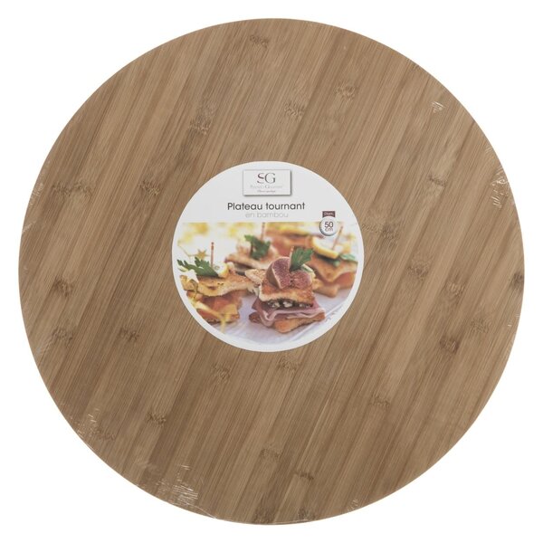 Dřevěný otočný servírovací tác Bam, (fi) 50 cm BS