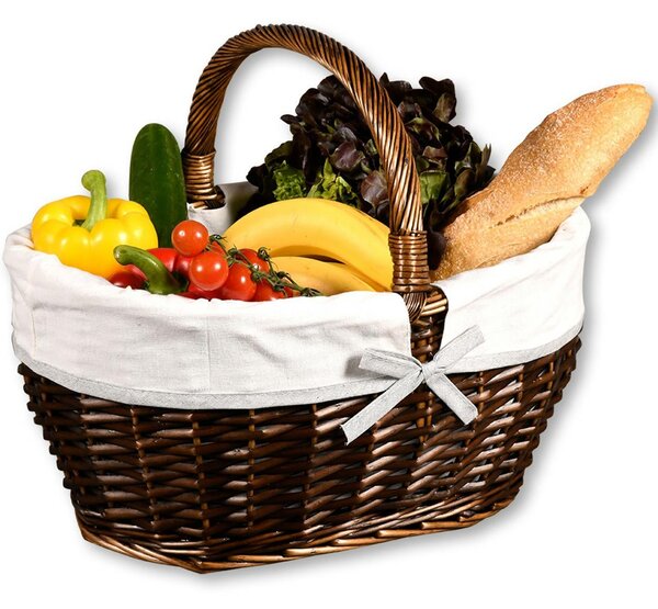 Košík na ovoce Basket Dark, 45x34x37 cm