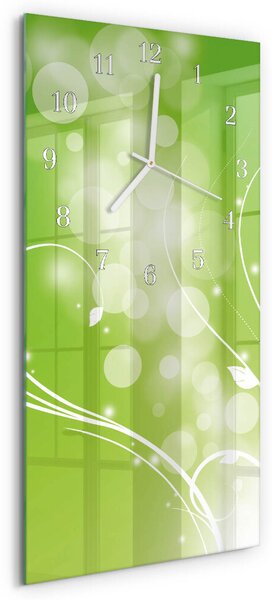 Skleněné hodiny vertikální Vzor zsppb-30x60-00089058