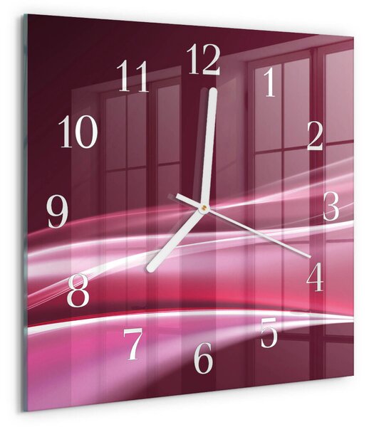 Skleněné hodiny Abstraktní čáry zskb-30x30-00082701