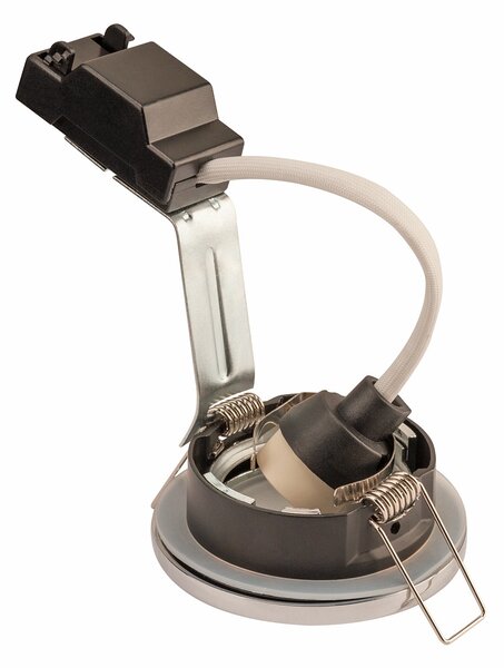 SLV 1001166 Dolix OUT, venkovní chromová zápustná bodovka GU10 max. 50W, průměr 8,2cm, IP65