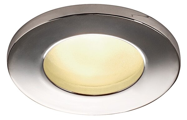 SLV 1001166 Dolix OUT, venkovní chromová zápustná bodovka GU10 max. 50W, průměr 8,2cm, IP65