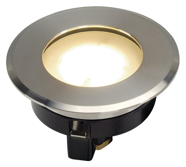 SLV 228412 Dasar Flat 80 ploché zápustné svítidlo do země LED 4,3W 3000K nerez, prům. 8cm, IP67