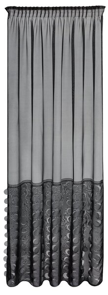 ZÁCLONA NA PÁSCE DEBORA 140X270 CM ČERNÁ BS