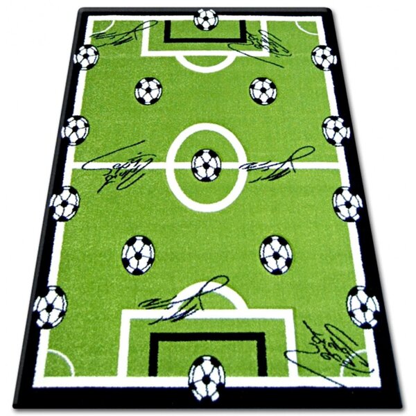 Dětský kusový koberec Fotbalové hřiště zelený 2 140x190cm