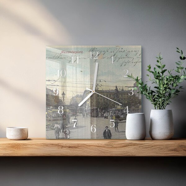 Skleněné hodiny Pohlednice zskb-30x30-00086889