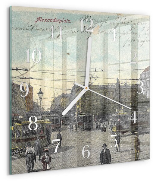 Skleněné hodiny Pohlednice zskb-30x30-00086889