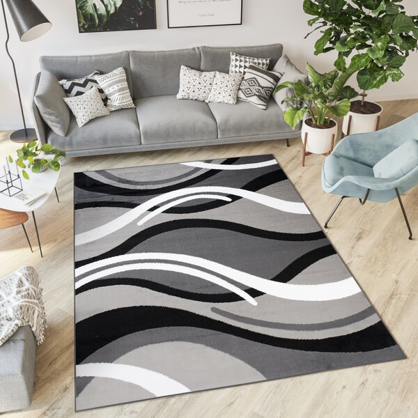 Makro Abra Moderní kusový koberec CHEAP T966A šedý Rozměr: 140x200 cm