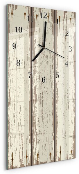 Skleněné hodiny vertikální Dřevěné desky zsppc-30x60-00260380