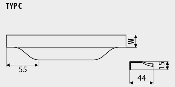 Gamet ONDRA imitace nerezi 296 mm