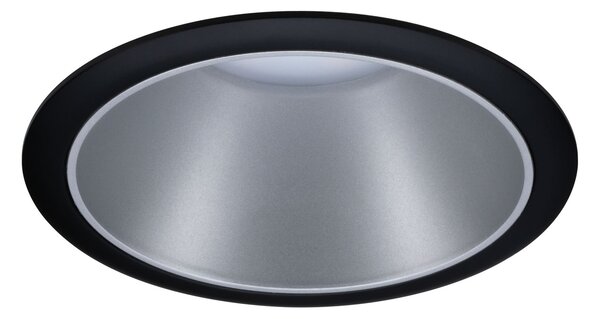Paulmann 93397 Cole, bodovka v černo-stříbrné úpravě, 1x10Wmax GU10, prům. 8,8cm, IP23