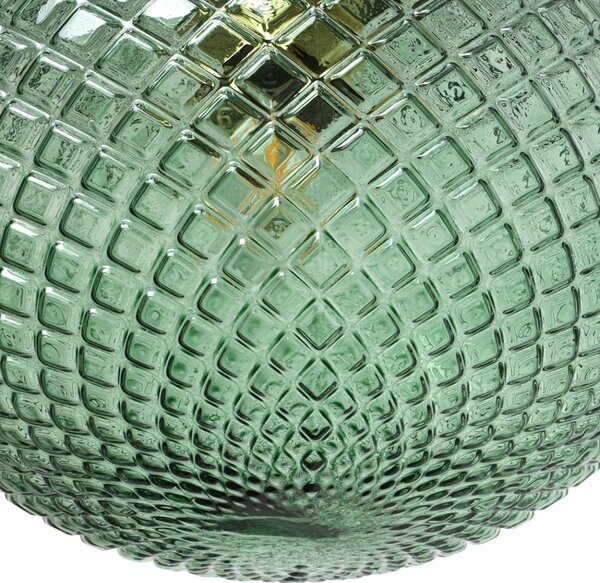 Závěsné svítidlo Cannes, 1x zelené skleněné stínítko (fi 18 cm), G