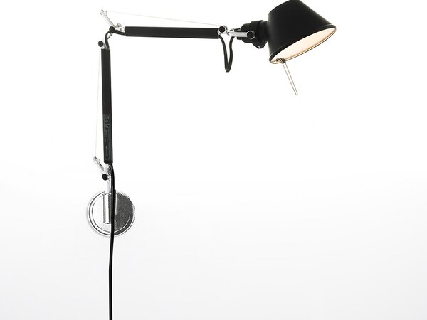 Artemide Designová nástěnná lampa Tolomeo Micro, 1xE14 Barva: Hliník