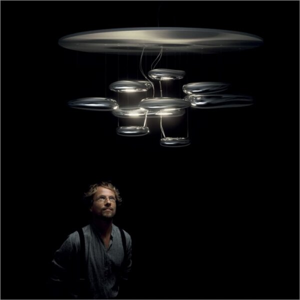 Artemide 1366W10A Mercury soffitto LED, stropní designové svítidlo, 62W LED 2700K, prům. 110cm