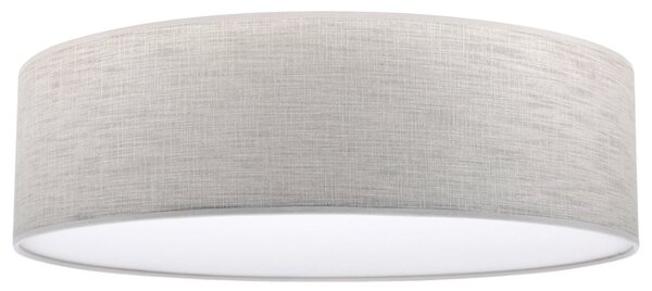 Stropní svítidlo Stone, 1x světle béžové textilní stínítko/bílé PVCové stínítko, (bílé plexisklo), (fi 50cm)