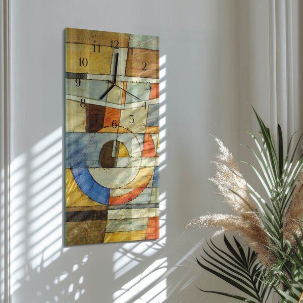 Skleněné hodiny vertikální Vzor zsppc-30x60-00178856