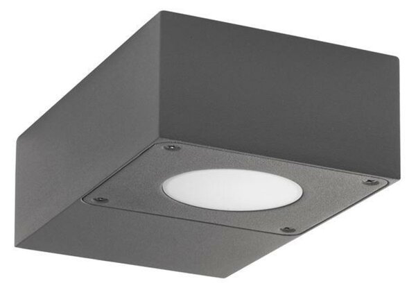 NOVA LUCE venkovní nástěnné svítidlo APOLLO tmavě šedý hliník akrylový difuzor LED 5W 3000K 110-265V 120st. IP54 713411