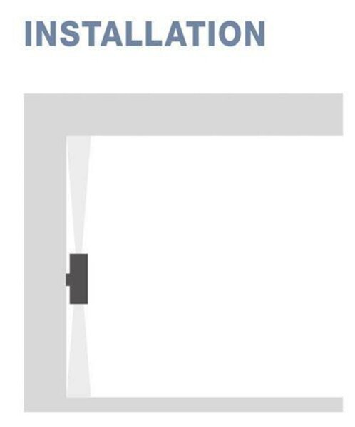 NOVA LUCE venkovní nástěnné svítidlo ALP černý hliník a sklo LED Chip Cree 10W 220-240V 3000K 7st. IP65 9010009