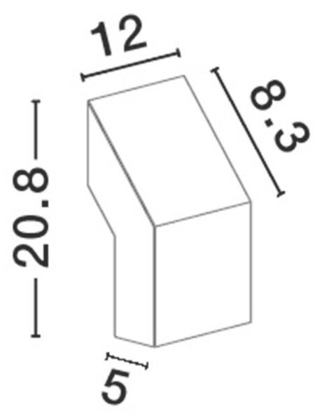 NOVA LUCE venkovní nástěnné svítidlo BRIGITTA černý hliník a akrylový difuzor proti oslnění LED 6W 3000K 100-240V IP65 9020928