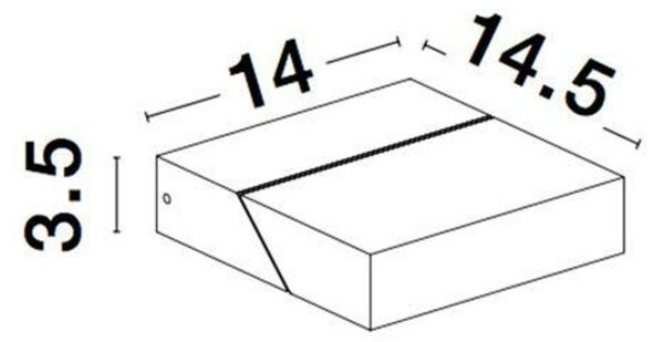 NOVA LUCE venkovní nástěnné svítidlo BRIN antracitový hliník čiré sklo LED 10W 3000K 200-240V 101st. IP65 9160101