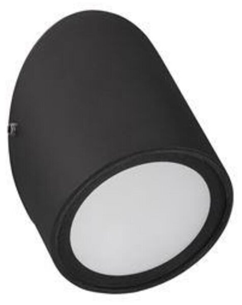 NOVA LUCE venkovní nástěnné svítidlo CAPO černý hliník a tvrzený skleněný difuzor LED 3W 3000K 220-240V IP65 9060199