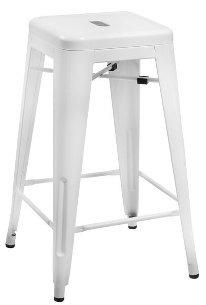 Barová židle PARIS 75cm bílá insp. TOLIX