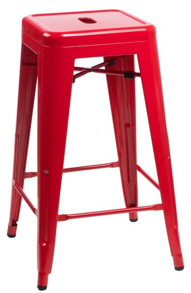 Židle barová Paris 66cm červená