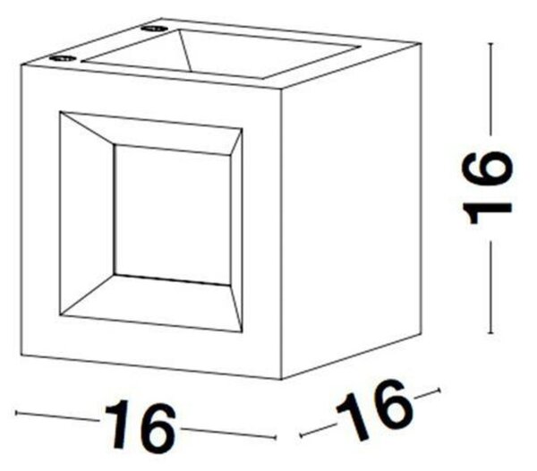 NOVA LUCE venkovní nástěnné svítidlo CASTRO bílý pískovec a akryl E27 1x12W bez žárovky 100-240V IP65 9762162