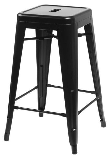 Barová židle PARIS 66cm černá inspirovaná TOLIX