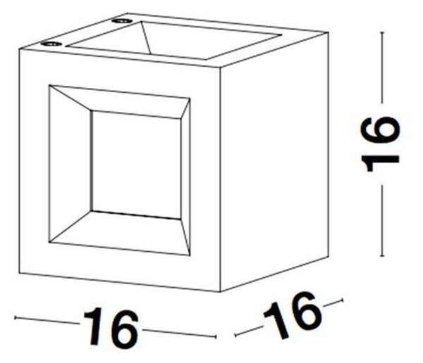 NOVA LUCE venkovní nástěnné svítidlo CASTRO šedý pískovec a akryl E27 1x12W bez žárovky 100-240V IP65 9762161