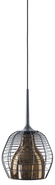 Diesel 50110 3600 Cage small cluster, svítidlo z černého kovu a bronzového skla, 1x15W E27, prům. 27,5cm