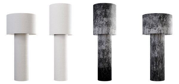 Diesel 50773 2000 Pipe large, černá designová lampa z textilu se stmívačem, 2x25W E27, výška 189cm