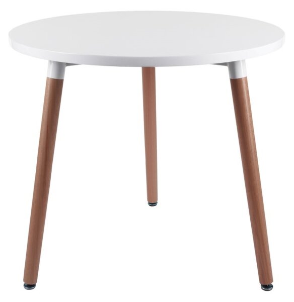 Stůl COPINE deska bílá 80 cm, 80 x 80 cm, bílá , dřevo