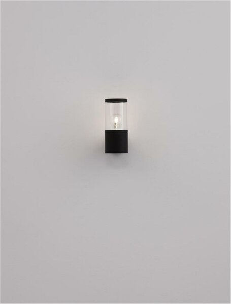 NOVA LUCE venkovní nástěnné svítidlo CETERA černý hliník a akryl E27 1x12W 220-240V IP54 bez žárovky 9002873