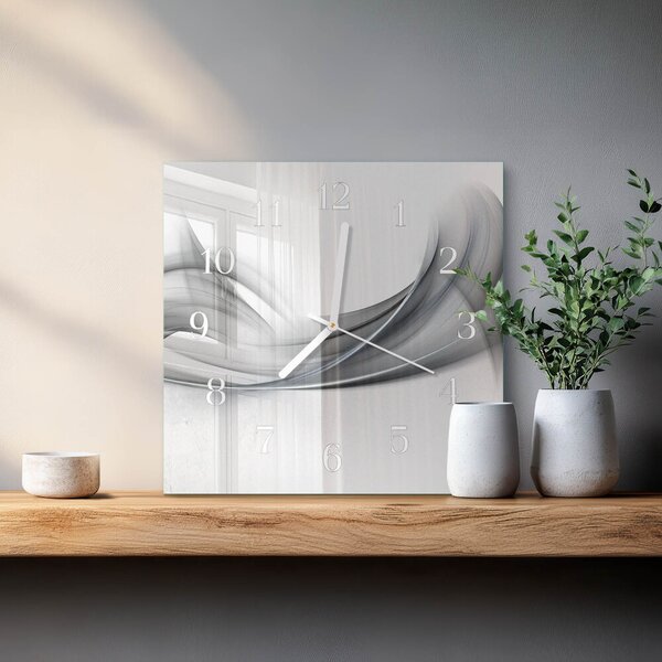 Skleněné hodiny Abstrakce zskb-30x30-00058076