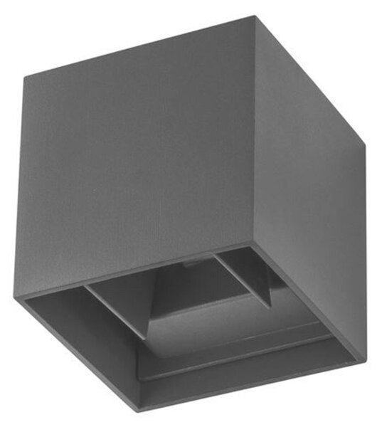 NOVA LUCE venkovní nástěnné svítidlo COMO černý hliník LED 2x3W 3000K 220-240V nastavitelný úhel 0-90st. IP54 847408