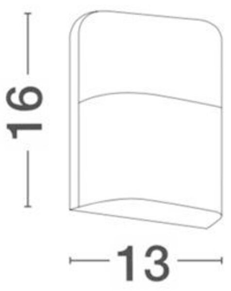 NOVA LUCE venkovní nástěnné svítidlo DROPLET černý hliník a akryl LED 6W 3000K 100-240V 64st. IP65 9522102