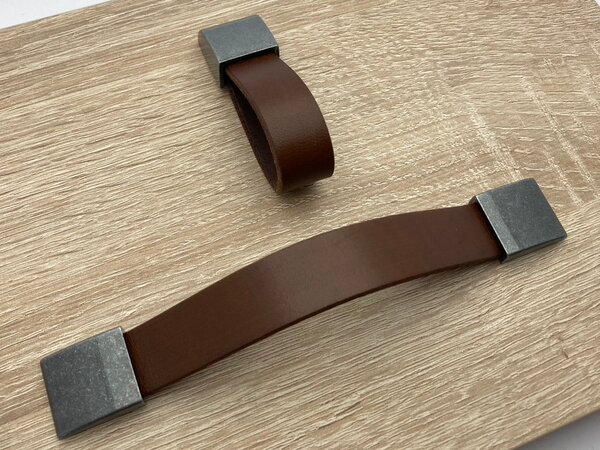 Gamet NIKOL hnědá/ ocel patina 85x23 mm