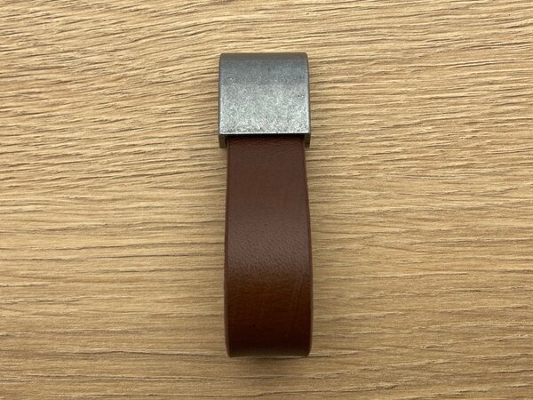 Gamet NIKOL hnědá/ ocel patina 85x23 mm