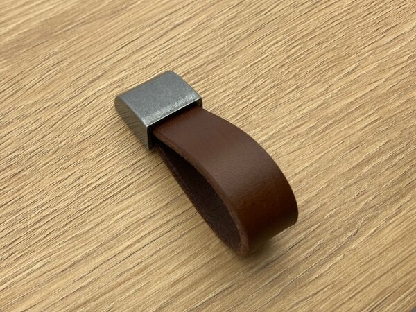 Gamet NIKOL hnědá/ ocel patina 85x23 mm